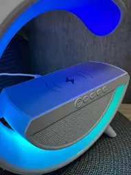 Бездротова портативна колонка з підсвічуванням Bluetooth 5.2, Wireless Charging, акумулятор, TF Card, USB Type-C - мініатюра 9