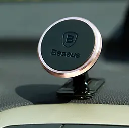 Автомобільний тримач холдер Baseus 360° Adjustable Magnetic Phone Mount SUCX140015 Gold - мініатюра 3