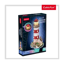 Пазл Cubic Fun тривимірний Night edition Маяк із LED-підсвічуванням (L540h) - мініатюра 6