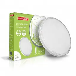 Cвітильник стельовий світлодіодний Eurolamp Smart light Crystal Ring (LED-SL-50W-T15) - мініатюра 2