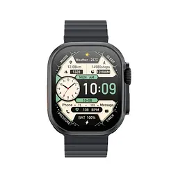 Смарт-годинник XO M11Ultra Curved Screen 9th Generation Wireless Charging Smart Talking Watch чорний - мініатюра 6
