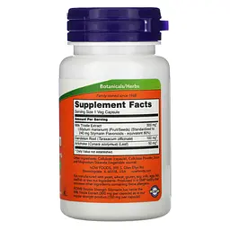 Розторопша (Силімарин) Milk Thistle Extract (Silymarin 240 mg) 50 капсул NOW vit0004987 - мініатюра 2
