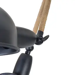 Люстра Brille лофт стельова E14 60W BK (BL-593C/3) - мініатюра 3