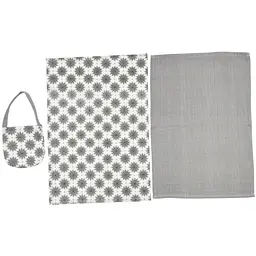 Набір рушників Soho Snow Grey бавовна 100% 60х40 см 2 шт. + сумка (BS 72055C) - мініатюра 2
