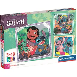  Пазл 3 в 1 Clementoni Stitch: 3 картинки по 48 елементів (25321)