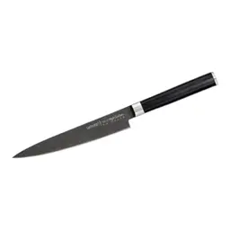 Ніж кухонний універсальний Samura MO-V Stonewash 150 мм (SM-0023B)