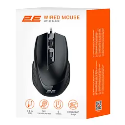 Мишка 2E MF180 USB Black (2E-MF180UB) - мініатюра 3