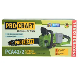 Акумуляторна ланцюгова пила Procraft PCA42/2 20В, безщіткова, без АКБ та зарядного пристрою, потужна і легка - мініатюра 10