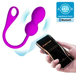 Віброкульки Pretty Love Elvira Vibrating Egg Purple (App) - мініатюра 2