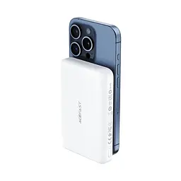 Зовнішній аккумулятор ACEFAST M26-10000 PD20W magnetic fast wireless charging power bank білий - мініатюра 2
