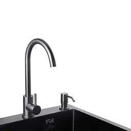 Дозатор для миючого засобу Kroner KRP Spender - SCH049 CV030014, Графит - мініатюра 5