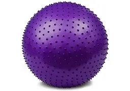 М'яч для фітнесу 75 см фіолетовий (фітбол масажний) EasyFit fit0024891