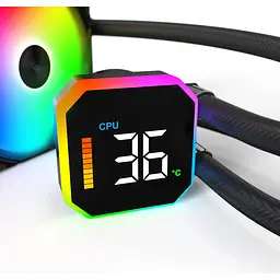 Система водяного охолодження MONTECH HyperFlow Digital 360 Black [151310] - мініатюра 6