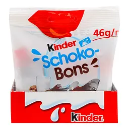 Цукерки Kinder Schoko-Bons з молочного шоколаду з молочно-горіховою начинкою 46 г - мініатюра 3