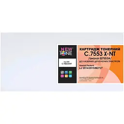 Картридж тон. NEWTONE для HP LJ 1160/1320/P2015/M2727 аналог Q7553X/Q5949X Black ( 7000 ст.) (NT-KT-Q7553X) - мініатюра 2