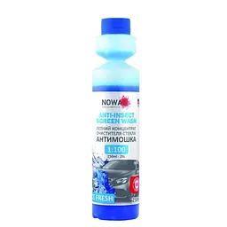 Омивач скла літній концентрат NOWAX Anti Insekt Screen Wash Ice Fresh 250 мл (NX25125)