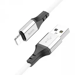 Кабель Hoco X86 iP Spear silicone charging data cable White - мініатюра 2