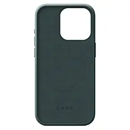 Кожаный чехол-панель для Apple iPhone 15 Pro, FAKE Leather Case, зеленый, искусственная кожа, премиум, противоударный, защита всего корпуса, с мягкой подкладкой, поддержка MagSafe и беспроводной зарядки, ArmorStandart (ARM76303) - мініатюра 2
