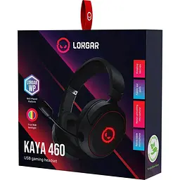 Ігрова гарнітура Lorgar Kaya 460 Black (LRG-GHS460) - мініатюра 6