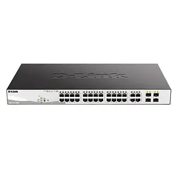 Коммутатор D-Link DGS-1210-28MP 28-порт Gigabit Web Smart PoE+ (DGS-1210-28MP/E)