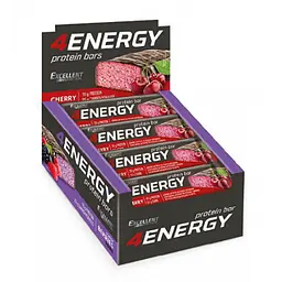 Протеїнові батончики 4 ENERGY — 24 × 40 г Cherry