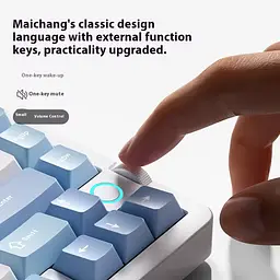Ігрова механічна клавіатура Mchose G75 V2 / Три режими підключення / Ice Blue Switch / Pink - мініатюра 4