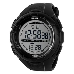 Наручний годинник чоловічий Skmei 1025 Black, 1025BK (15876)