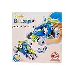 Конструктор Build&Play 2 в 1 "Гоночні машини" HANYE J-7726, 52 елементи - мініатюра 2