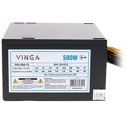 Блок живлення Vinga 500W (PSU-500-12) ((PSU-500-12)) Б/в - мініатюра 3