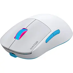 Бездротова миша HATOR Quasar 2 PRO Wireless White Cyan (HTM561WC) - мініатюра 2