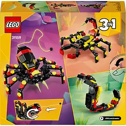 Конструктор LEGO Creator Дика тварина Дивовижний павук 153 деталі (31159) - мініатюра 2