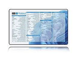 Великий килимок для мишки WorkPlaceShop Поєднання клавіш для Windows Блакитний, 500 х 300 мм - мініатюра 2