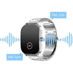 Розумний годинник з металевим ремінцем Amazfit Pop 3S Metal Silver (Metallic Strap) - мініатюра 3