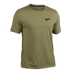 Футболка MILWAUKEE HTSSGN-XL, легка з коротким рукавом, зелена, (розмір XL)