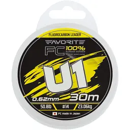Флюорокарбон Favorite U1 FC 30 м 14/0.62 мм 50.8 lb/23.06 кг - мініатюра 2