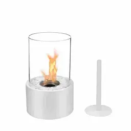 Настільний біокамін Білий, Ethanol Lamp камін на біопалищі для квартири, біокамін на етанолі - мініатюра 5