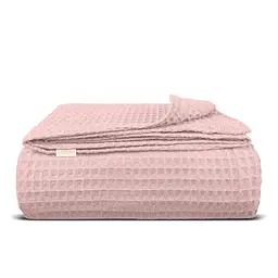 Плед-покривало Cosas Flamingo Greek Waffle вафельний 160х230 см сакура (Blanket_11Flamingo_GreekWaffle_160x230)