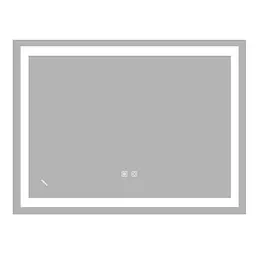 Дзеркало Zerix Kubix MR03-80x60-Reverse з LED Touch, Anti-fog, димером, регулятором яскравості ZX6053