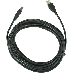 Кабель Maxxter USB 2.0 AM/BM 4.5 m Black [U-AMBM-15] [119069] - мініатюра 3