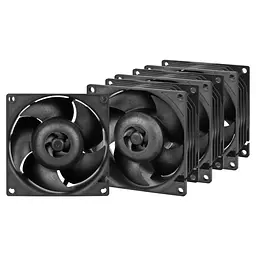 Корпусний вентилятор 80 мм Arctic S8038-7K 4pcs ACFAN00292A Black - мініатюра 2