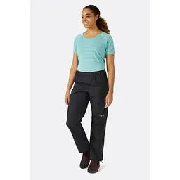 Штани Rab Downpour Eco Pants FZ Wmns Long Black S (1033-RB QWG-87-BLK-10-LG) - мініатюра 2