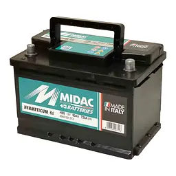 Акумулятор 6СТ-80A MIDAC HERMETICUM, 12V, 80Ah (-/+) Євро, EN720А - мініатюра 3