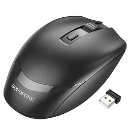 Миша бездротова Borofone BG7 Platinum 2.4G Black