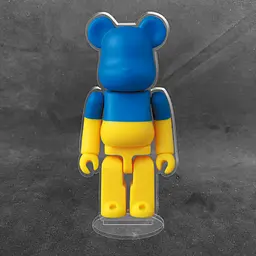 Акрилова колекційна фігурка Bearbrick Flag of Ukraine - мініатюра 2