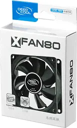 Вентилятор 80mm Deepcool XFAN 80 black (DP-FDC-XF80) - мініатюра 3