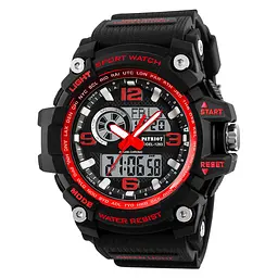 Наручний годинник чоловічий 012RD Black-Red Patriot acs0030993