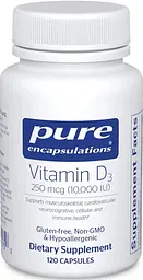 Вітамін Д3 Pure Encapsulations Vitamin D3 10 000 МО 120 капсул
