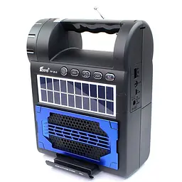 Акумуляторний радіоприймач Fepe FP-25-S USB TF Bluetooth із сонячною панеллю та ліхтариком