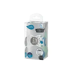 Пустушка Nuvita 7084 Air55 Cool ортодонтична 6m+ BE HAPPY сіра NV7084PG - мініатюра 3