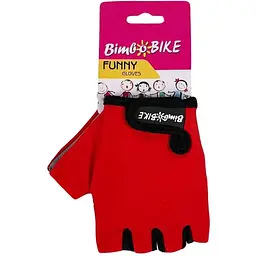 Велорукавиці дитячі Bimbo Bike Funny 4-6 років розмір S червоні (90943R-IS)